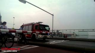 Brandweer moet voor open stadsbrug Kampen wachten - ©112Kampen.nl