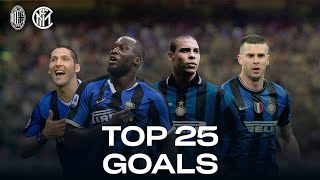 AC MILAN vs INTER | TOP 25 GOALS | Lukaku, Ronaldo, Vieri, Materazzi... and more! 🔥⚫🔵??