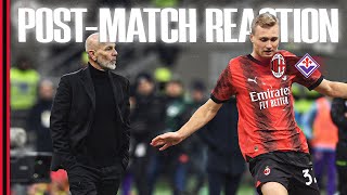 Pioli and Pobega post-match reactions | #MilanFiorentina