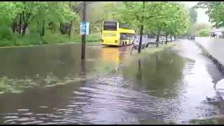 Berlin Schönholz (Pankow) unter Wasser 23.04.2014