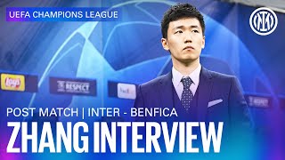 INTER 3-3 BENFICA | STEVEN ZHANG INTERVIEW 🎙️⚫🔵?�