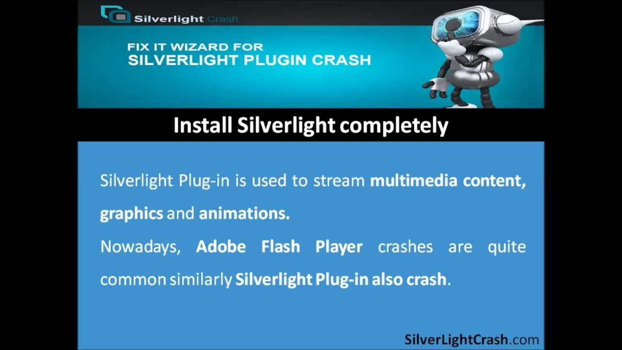 SilverLight Plugin Crashes - Learn How To Fix - YouTube