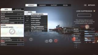 Battlefield 4 Assault Class Breakdown - All 37 weapons optics gadgets attachments and field upgrades