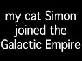 My cat joined The Galactic Empire!