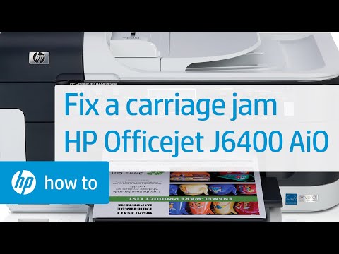 How to fix a carriage jam on an HP Officejet J6400 Series Printer