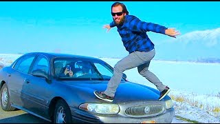 Car surfing!