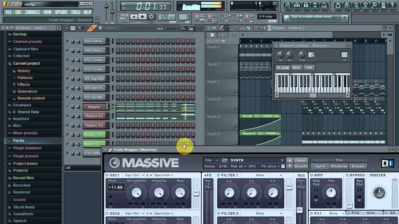 Native Instruments Massive VSTi plugin FL Studio - YouTube