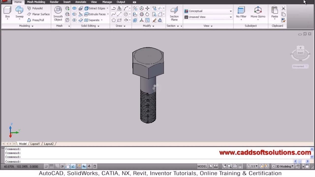 Drawing of spur gear in autocad