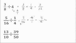 分数のわり算 問題練習 Youtube
