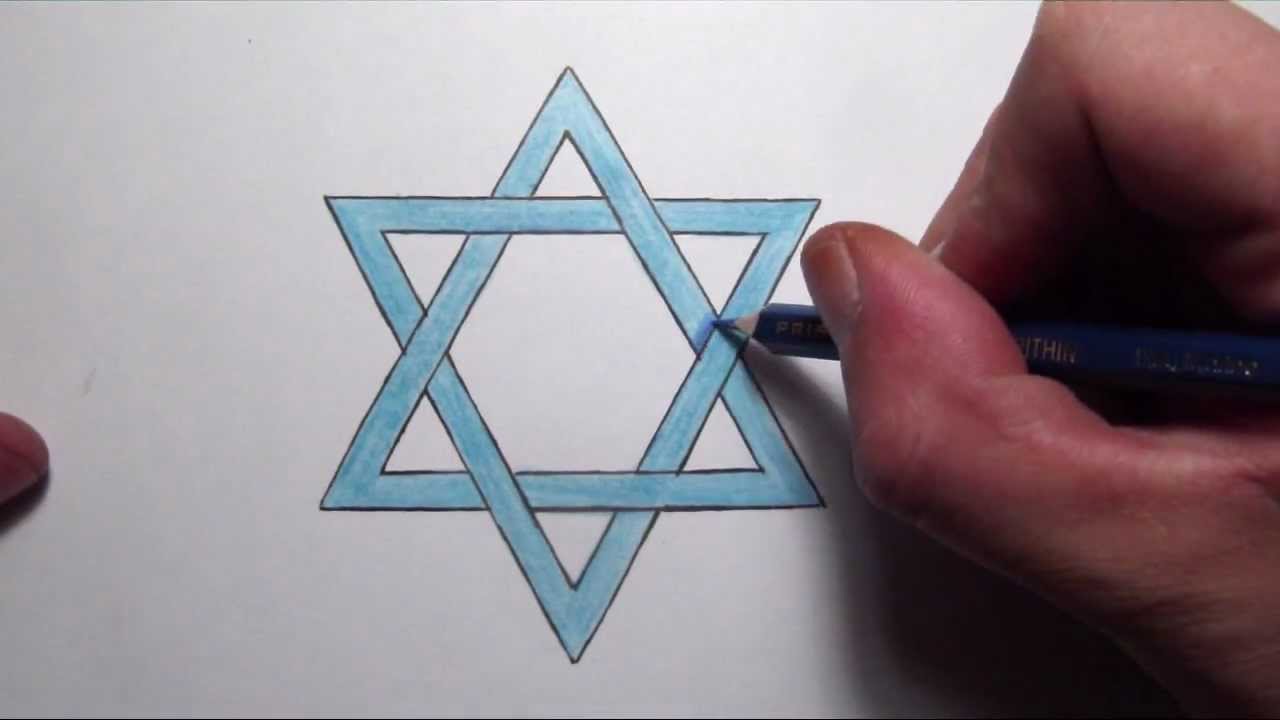 How To Draw The Star of David - Step by Step - YouTube