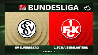 SV Elversberg vs. 1. FC Kaiserslautern | Matchday 3 — Bundesliga 2 2025/26