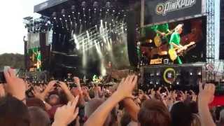 Opkomst van de Rolling Stones @ Pinkpop 2014 Jumpin' Jack Flash