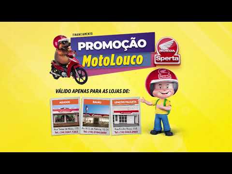 Promoção Moto Louco na Sperta Honda