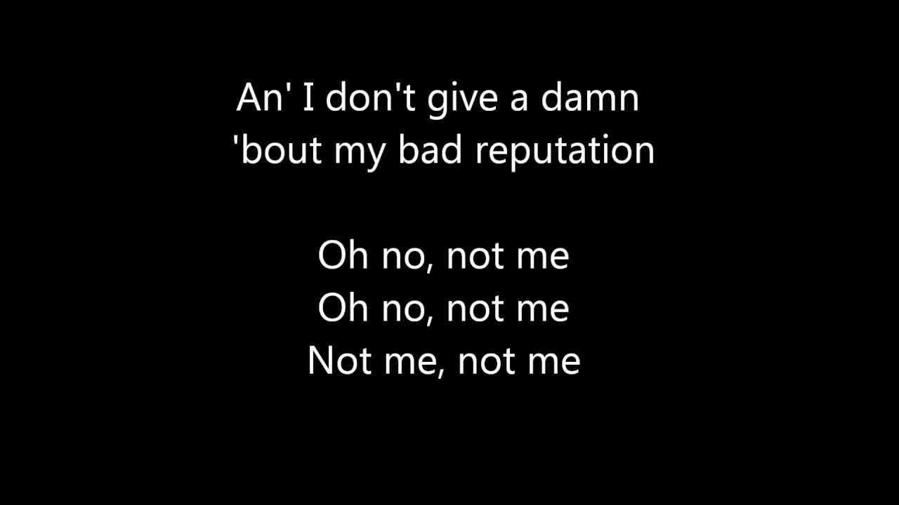 bad reputation lyrics joan jett