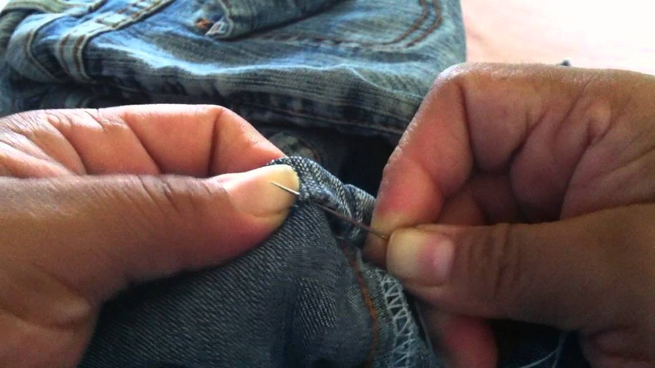 Coser: Cómo coser un dobladillo de pantalón - Taller de