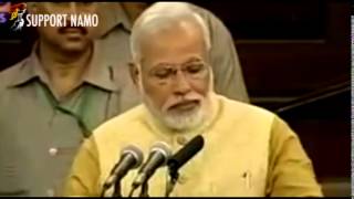 Narendra Modi's First Speech in Parliament !