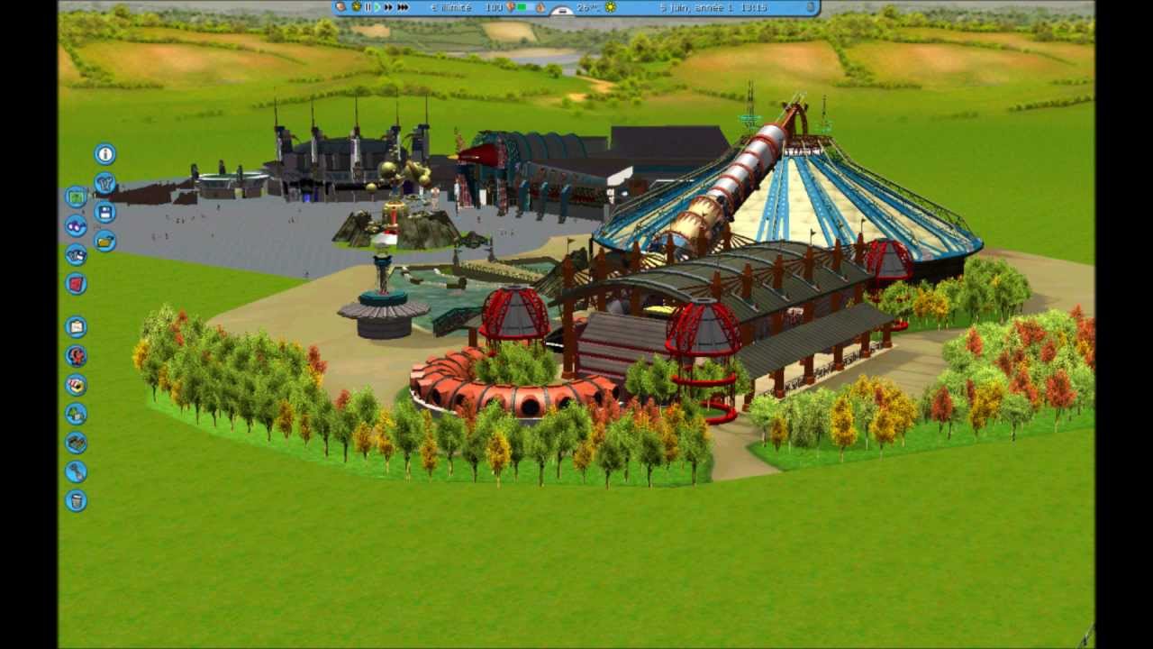 How To make Discoveryland Disneyland paris On rct3 - YouTube