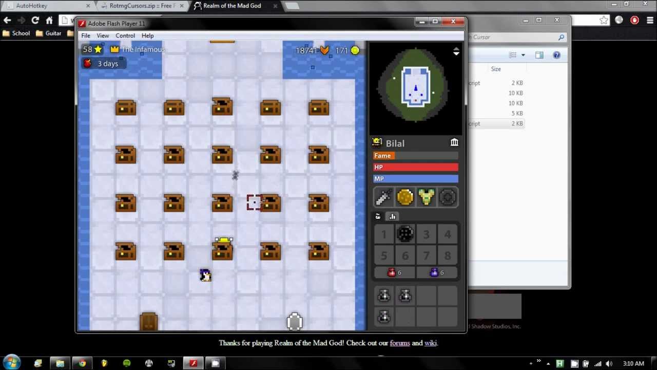 Rotmg Tutorial: Change to pro cursor automatically! - YouTube