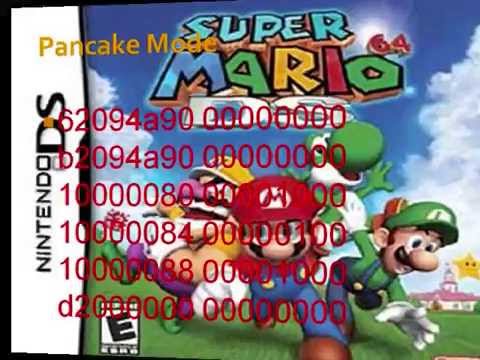 Super Mario 64 DS Action Replay Codes - YouTube