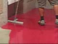 application en vidéo béton ciré