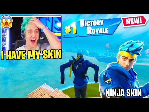 Ninja *USES* His Fortnite Ninja Skin For The First Time!!