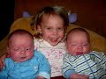 identical twins, who each have identical twins..