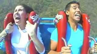 Mejores reacciones en Slingshot de Six Flags México