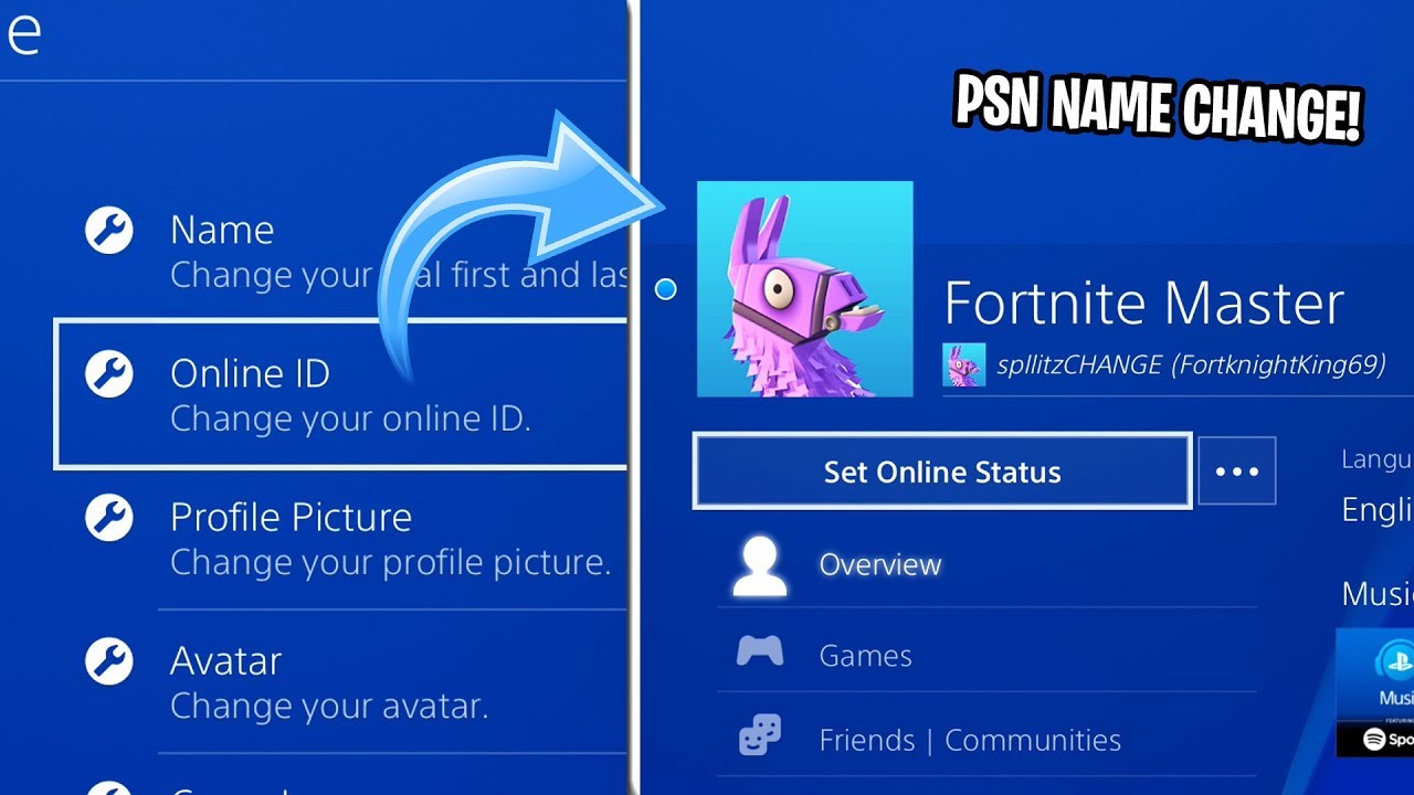How Do You Change Your Psn Account Name