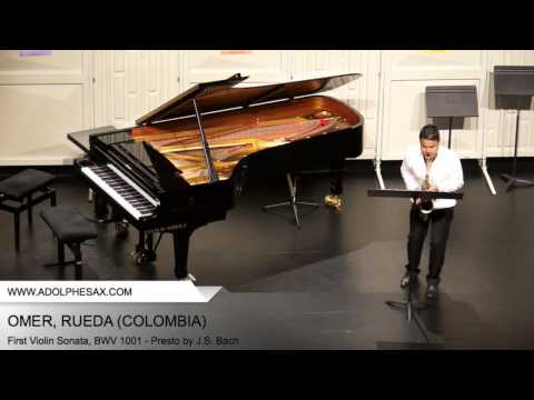 Dinant2014 OMER Rueda First Violin Sonata, BWV 1001 Presto by J S Bach
