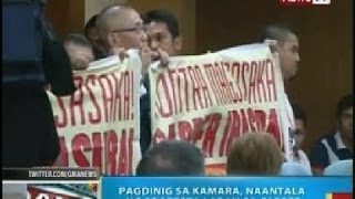 BP: Pagdinig sa Kamara, naantala ng protesta laban sa Carper