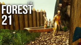 THE FOREST [HD+] #021 - INVASION der Basis ★ Let's Play The Forest