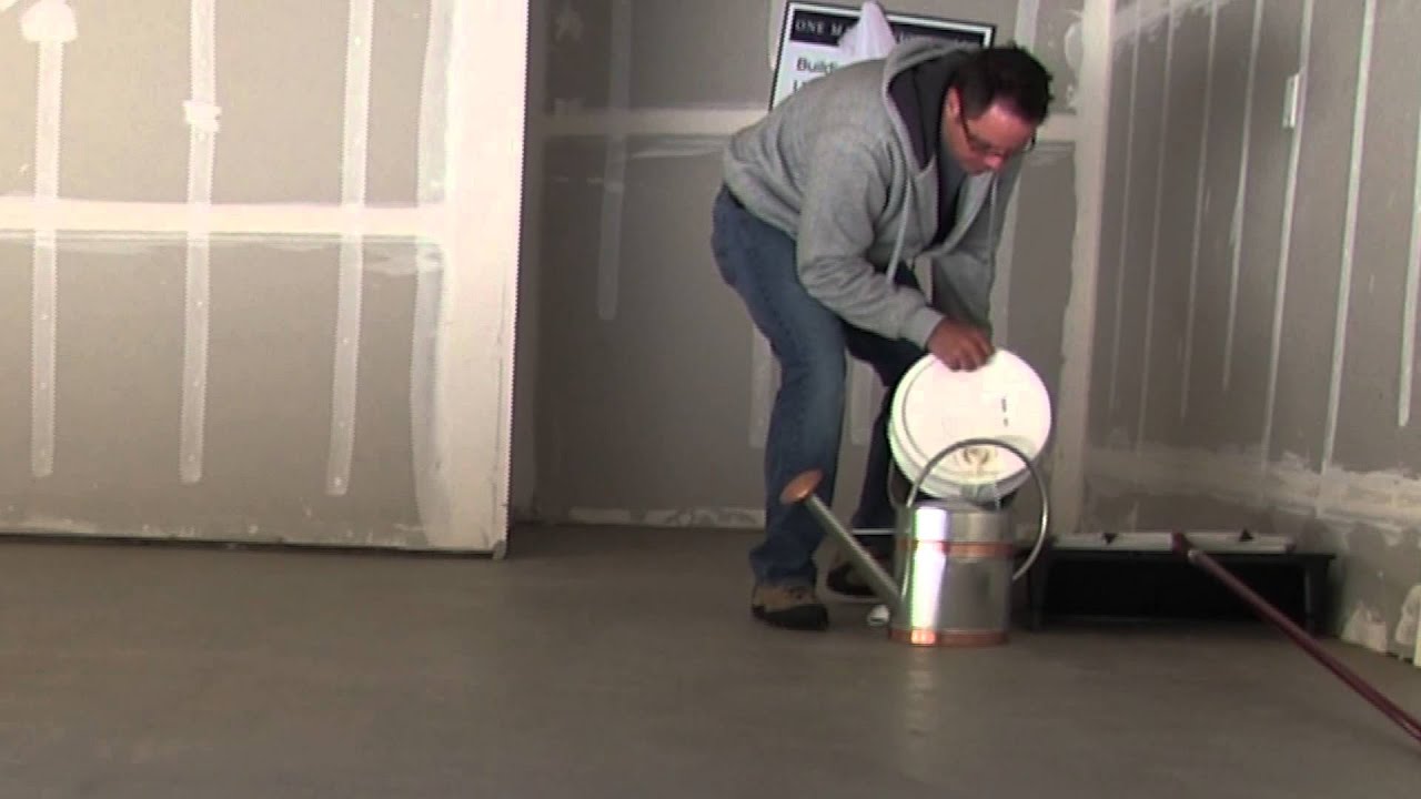 How to Seal or Glaze Concrete Garage Floor using Behr Wet Look Sealer