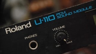 Roland U-110 ROM Demo Songs & SN-U110-10 Rock Drums PCM Card