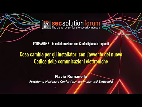 Comunicazioni Elettroniche, il nuovo Codice: in streaming l’intervento del Presidente Confartigianato Impiantisti elettronici   