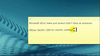 Clave De Activacion De Microsoft Office Home And Student 2007 2010 Youtube