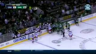 Rich Peverley Collapses - LIVE FOOTAGE - W/AUDIO - (Dallas vs Columbus) 10/3/14