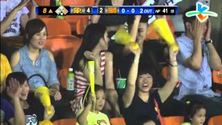 20130630 CPBL 象 VS 獅 8上 陳江和清壘 一壘安打 2分打點(4:2)