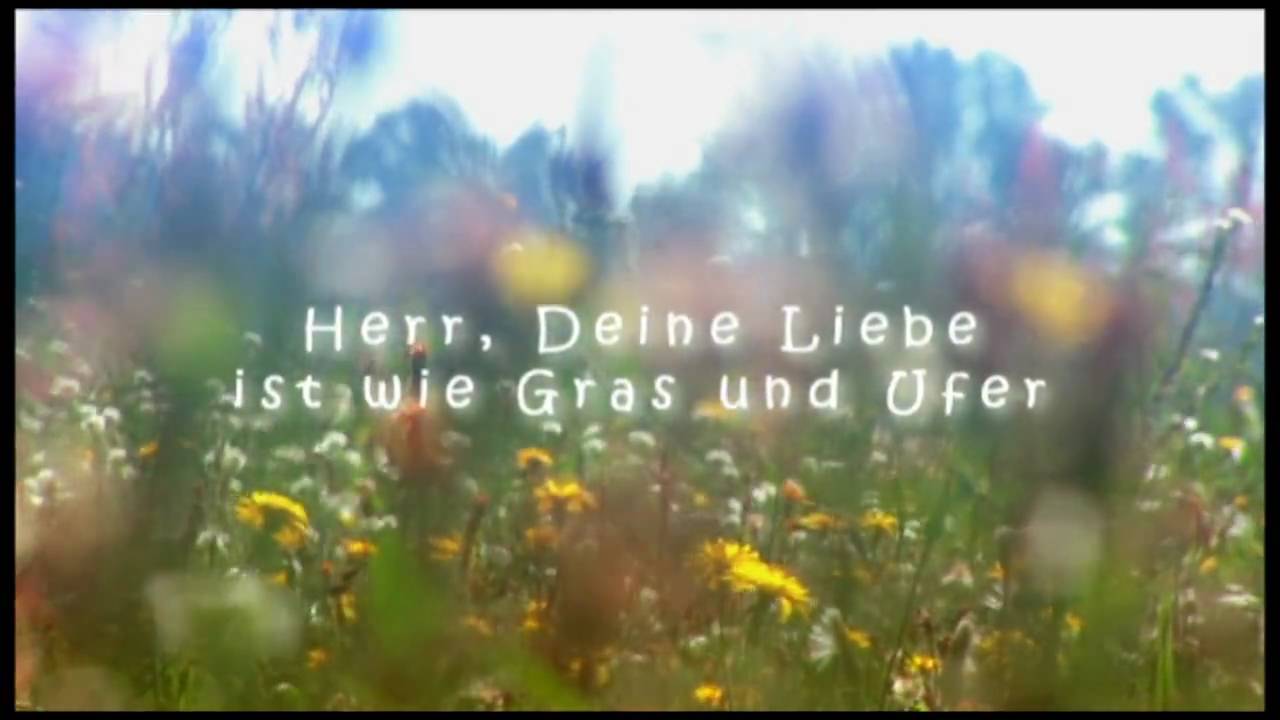 Herr, Deine Liebe ist wie Gras und Ufer - YouTube