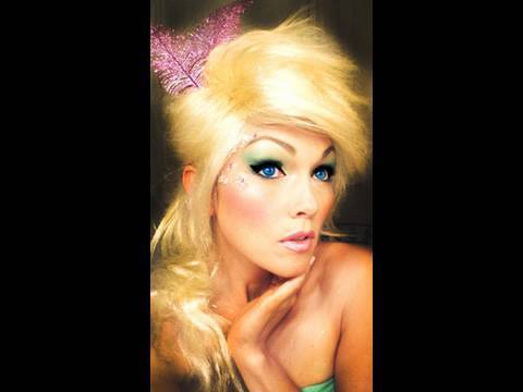 Homemade Mascara on Tinkerbell  Fairy  Costume Make Up   By Kandee