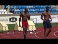 USA Olympic sprinters Tyson Gay and Trell Kimmons training at Alexander Stadium, Birmingham