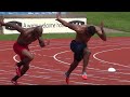 USA Olympic sprinters Tyson Gay and Trell Kimmons training at Alexander Stadium, Birmingham