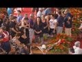 The coffins of the 38 who were killed in one of Italy\'s worst road accidents were surrounded by...

euronews, the most watched news channel in Europe
Subscribe for your daily dose of international news, curated and explained:http://eurone.ws/10ZCK4a
Euronews is available in 13 other languages: http://eurone.ws/17moBCU

http://www.euronews.com/2013/07/30/funerals-for-victims-of-italy-coach-crash
The coffins of the 38 who were killed in one of Italy\'s worst road accidents were surrounded by relatives and close friends in the sports hall of the small town of Monterusciello. It is a community in grief. Most people knew at least one of the dead.

Prime Minister Enrico Letta will be among the mourners at a memorial service later today before the coffins are taken away for private funerals.

In a Naples hospital a severely injured survivor  Bartolina de Felice recalled the crash.

\