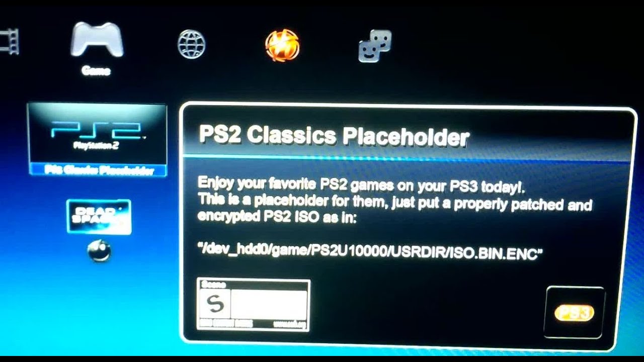 ps3 emulator play ps2 games