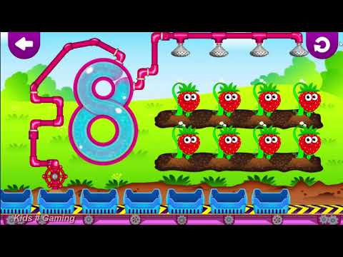Funny Food & count , write the fruits! Educational Games for Toddlers 3 years ll Kids # Gaming