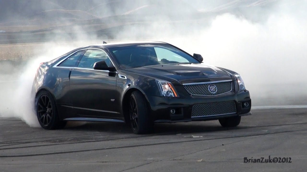 Cadillac CTS-V Coupe Burnout - YouTube