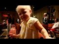 Baby Praising the Lord in church