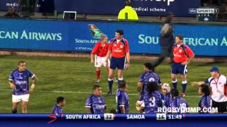 James So'oialo grabs Adriaan Strauss by the balls