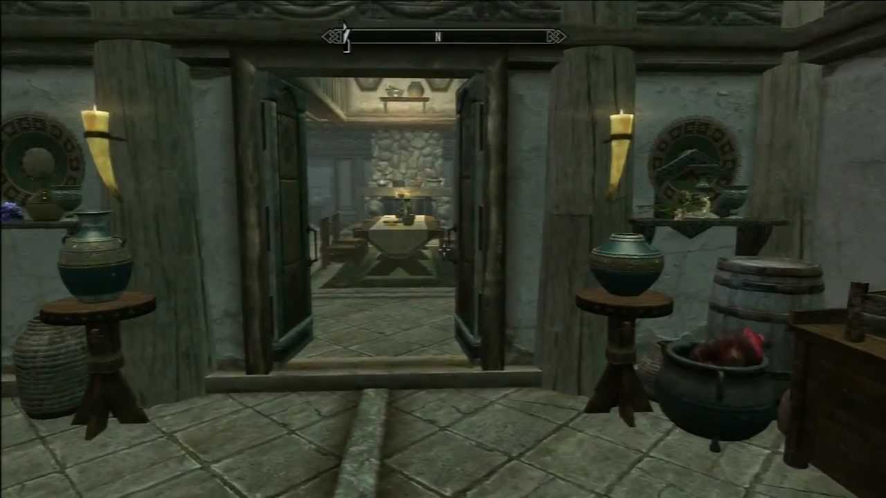 Skyrim Hearthfire Lakeview Manor Completed & Fully Furnished 3