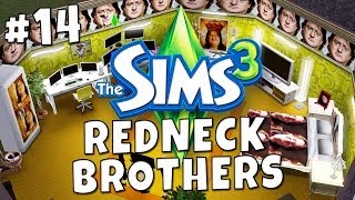 Sims 3 - Redneck Brothers #14 - Gabe Room & Murica Day!