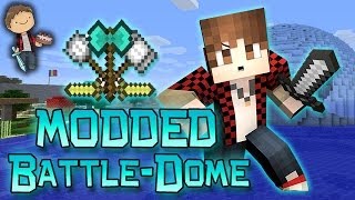 Minecraft: MODDED BATTLE-DOME w/Mitch & Friends Part 2 - BALKON'S WEAPONS MOD!